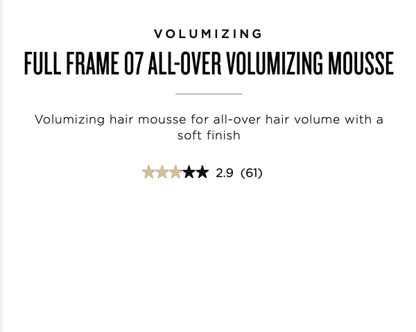Redken: Full Frame 07 All-Over Volumizing Mousse