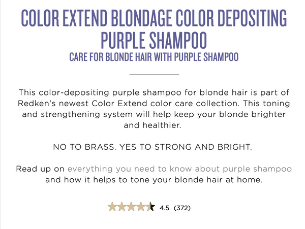 Redken: Color Extend Blondage Purple Shampoo