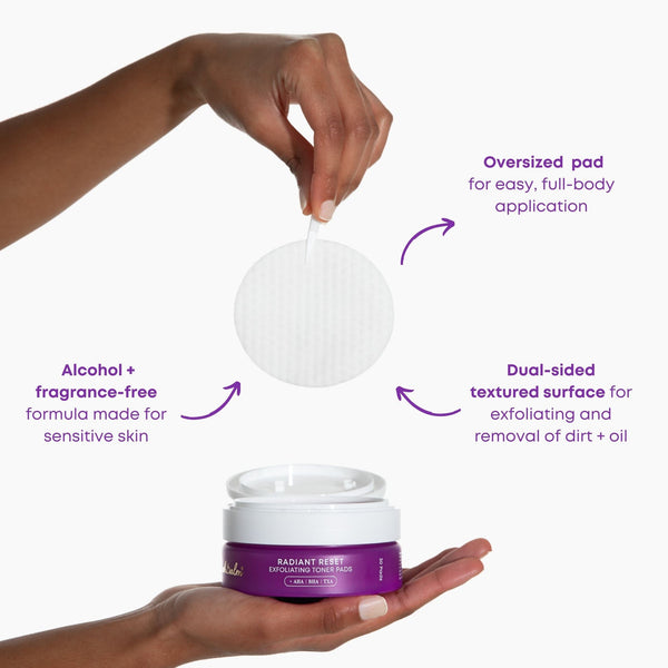 Bushbalm Radiant Reset Exfoliating Toner Pads