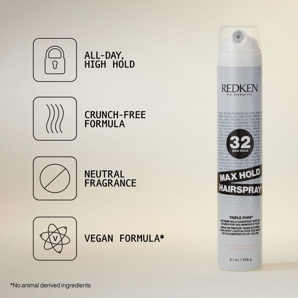 Redken: Triple Pure 32 Neutral Fragrance High Hold Hairspray