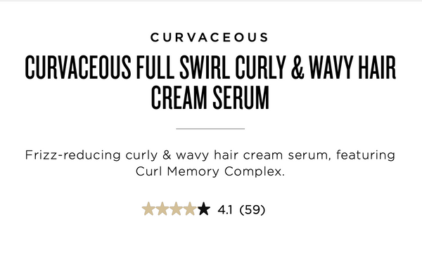 Redken: Curvaceous Full Swirl Curly & Wavy Cream Serum