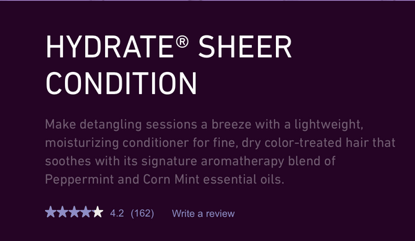 Pureology: Hydrate Sheer Conditioner
