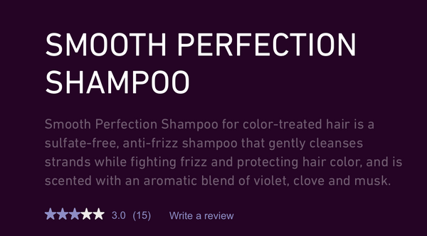 Pureology: Smooth Perfection Shampoo