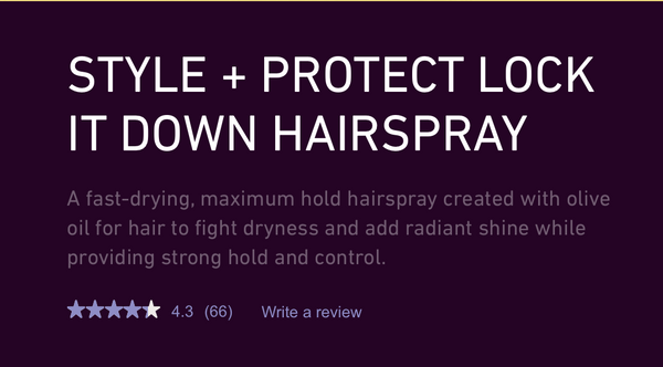 Pureology: Style & Protect Lock it Down Hairspray